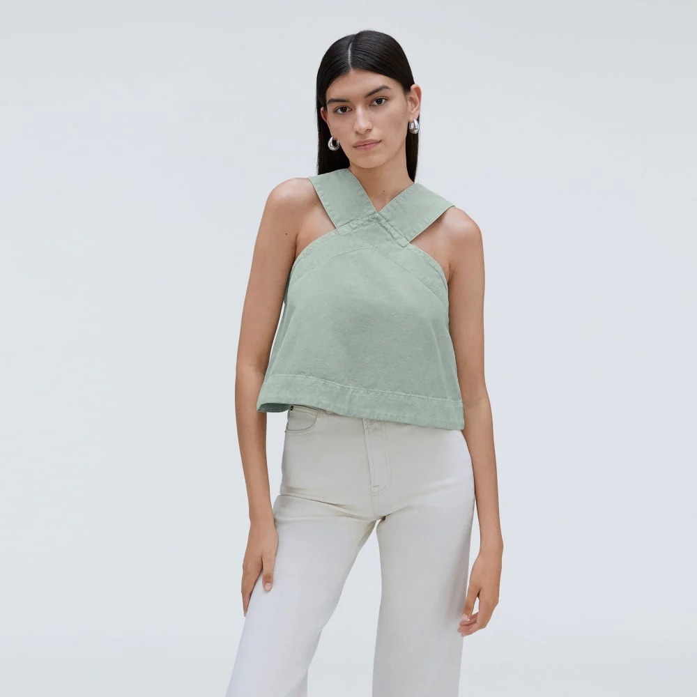 Everlane THE CROSS-FRONT APRON TOP